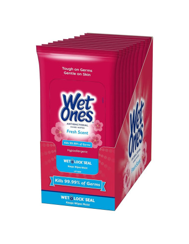 Toallitas Antibacteriales Wet Ones Aroma Fresco 200 Unidades