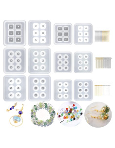 Moldes de Resina Suhome 12 Pcs para Joyería - Silicona 6 Formas