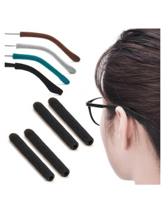 2 Pares Almohadillas Suaves Antideslizantes para Gafas IYOOH