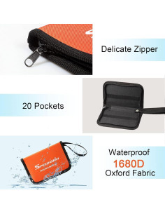 Bolsa de Almacenamiento SPEEDWOX para Llaves 20 Bolsillos Naranja 2