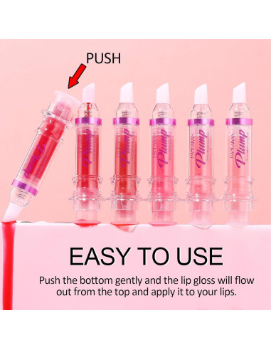 Brillo Aumentador de Labios Erinde 32g Hidratante Picante