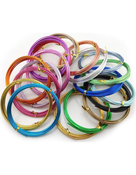 Alambre de Aluminio Flexible Inspirelle 20 Colores 3M 2mm