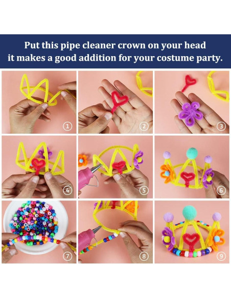 Limpiapipas Beige Bundooraking 200 Pcs 30.5 cm Calidad Premium