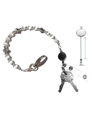 Portallaves de cuentas Hidden Hollow 30.48 cm Blanco Multiusos