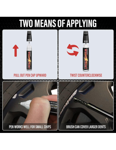 Pintura de Retoque para Llantas SMAPHY 14.79ml Negro Brillante