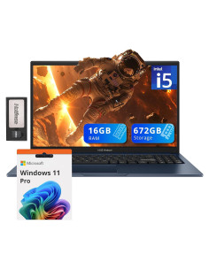 Laptop ASUS Vivobook 15.6 FHD, Intel i5-1235U, 16GB RAM, 672GB