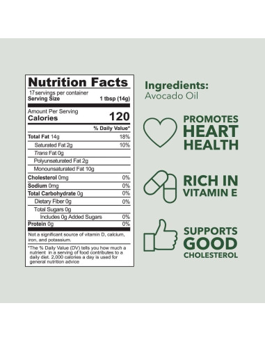 Aceite de Aguacate Puro Benissimo 250 ml - Orgánico y Versátil