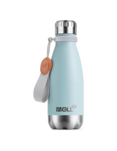 Botella de Agua Mollcity 9 oz Acero Inoxidable Azul Bebé