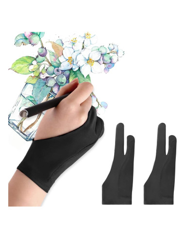 Guantes de Dibujo Mixoo 2 Piezas - Lycra Transpirable Pequeño