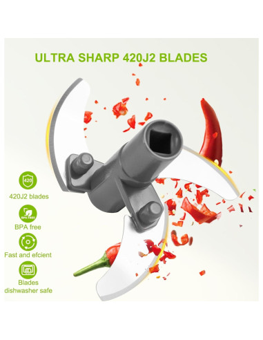 Procesador de Alimentos Manual MAMICOOKER 500ml Picador de Verduras