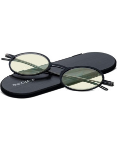 Gafas de lectura redondas ThinOptics Manhattan con bloqueo luz azul 2