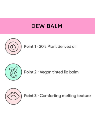 Bálsamo Labial Amuse Seoul Dew 01 Ballerina 9.29x3.40cm