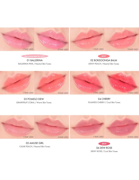 Bálsamo Labial Amuse Seoul Dew 01 Ballerina 9.29x3.40cm