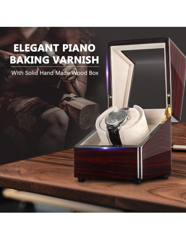 Enrollador de Reloj Automático CHIYODA SW Madera Sólida 5 TPDs