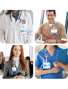 Insignia Divertida de Enfermera BVIIE con Clip Retráctil 2