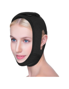 Mascarilla Reutilizable Elevadora de Mandíbula CIATBYYJ Negro M