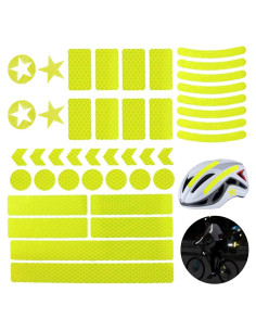 42 Calcomanías Reflectantes DXMWWTP para Bicicleta y Casco