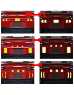 42 Calcomanías Reflectantes DXMWWTP para Bicicleta y Casco 2