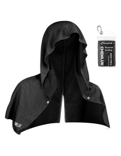 Toalla Refrigerante con Capucha CHEMLUK 76x30cm UPF 50 Negra