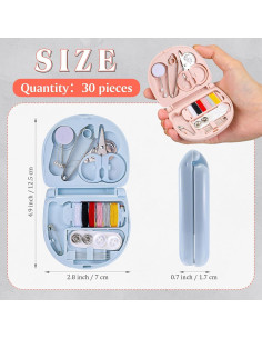 Kit de Costura de Viaje Yuxung 10 Piezas Portátil 7x6.5cm 2