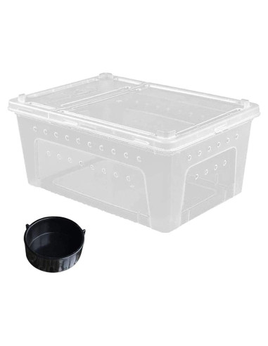 Caja de Alimentación para Reptiles Hamiledyi 32x21.8cm