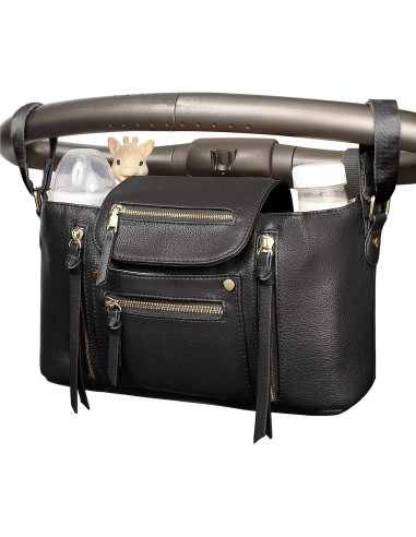 Organizador de Cochecito Miss Fong Negro con Soporte para Tazas