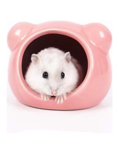 Casa de Hámster Cerámica Gutongyuan - Refugio Pequeño 8.5x8x6.6cm
