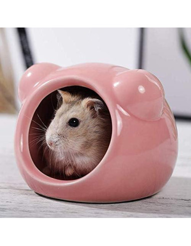 Casa de Hámster Cerámica Gutongyuan - Refugio Pequeño 8.5x8x6.6cm