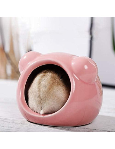 Casa de Hámster Cerámica Gutongyuan - Refugio Pequeño 8.5x8x6.6cm