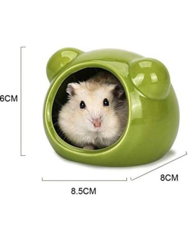 Casa de Hámster Cerámica Gutongyuan - Refugio Pequeño 8.5x8x6.6cm