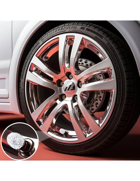 4 Tapas de Válvula de Neumático MEAJOO Colorido Universal