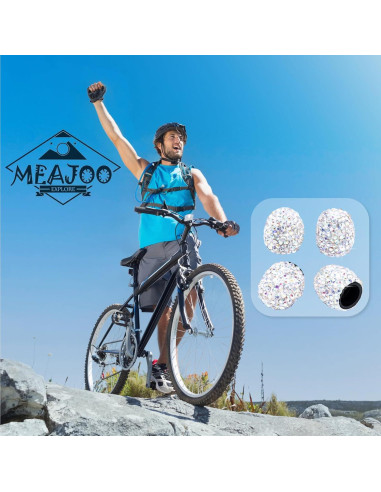 4 Tapas de Válvula de Neumático MEAJOO Colorido Universal