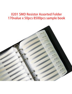 Kit de Resistencias SMD 0201 Easyscen 170 Valores 50pcs 2