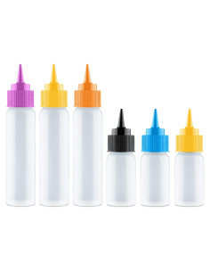 Botellas de Compresión para Decoración de Pasteles - 6 Piezas 59ml