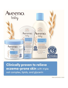 Bálsamo Hidratante Nocturno Aveeno Baby para Eccema 311 g 2