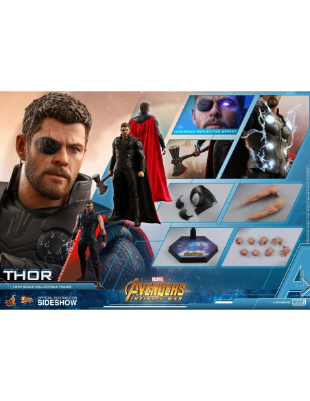 Figura de Acción Thor Hot Toys 1/6 Avengers Infinity War Figura de Acción Thor Hot Toys 1/6 Avengers Infinity War