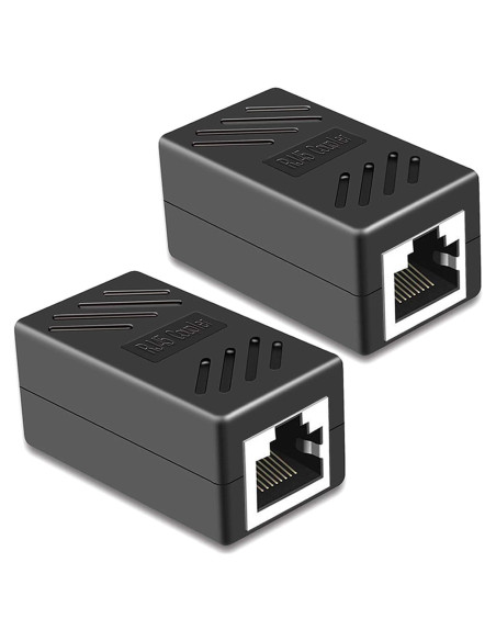 Acoplador RJ45 PLUSPOE Hembra a Hembra 10 Gbps - Paquete de 2