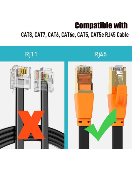 Acoplador RJ45 PLUSPOE Hembra a Hembra 10 Gbps - Paquete de 2