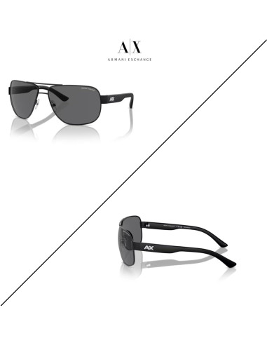 Gafas de sol Aviador Armani Exchange AX2012S con Kit de Cuidado