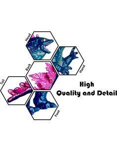 Set de 6 Figuras de Acción Godzilla x Kong TwCare 11.4 cm 2