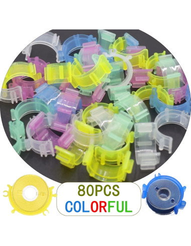 Clips para Bobinas de Coser Joyangy - 80 Piezas Coloridos