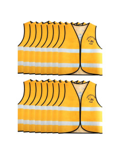 16 Piezas Disfraz de Chaleco Juego de Roles Niños Bombero Policía