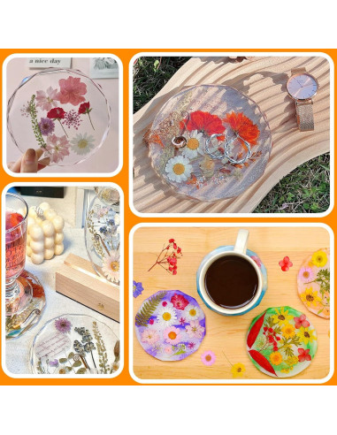 Moldes de Posavasos de Silicona ZQYSING 4 Piezas 13.2 cm