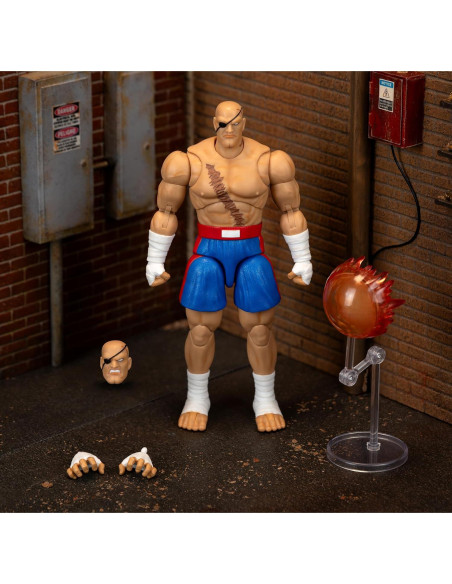 Figura de Acción Jada Toys Sagat 1:12 Articulada 19.3 cm Figura de Acción Jada Toys Sagat 1:12 Articulada 19.3 cm
