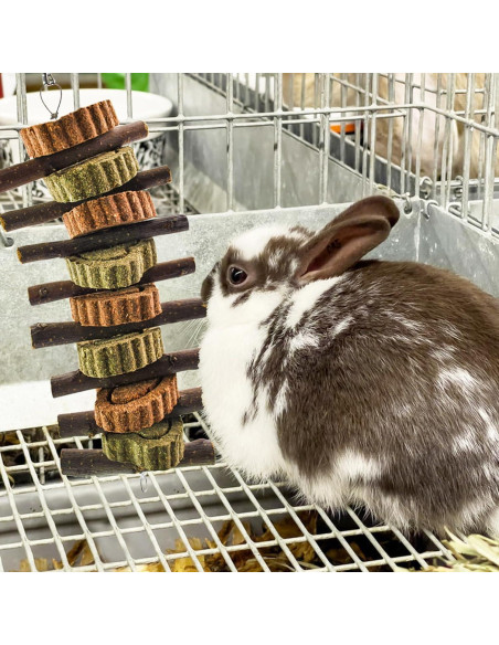 Juguetes de Masticar para Conejos MUYG - 4 Pcs Naturales