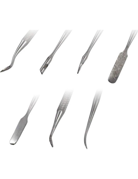 Juego de Espátulas y Cuchillos Doble Cara SE DD3077 - 7 Piezas