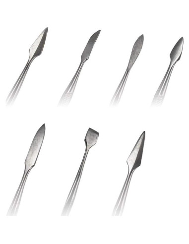 Juego de Espátulas y Cuchillos Doble Cara SE DD3077 - 7 Piezas