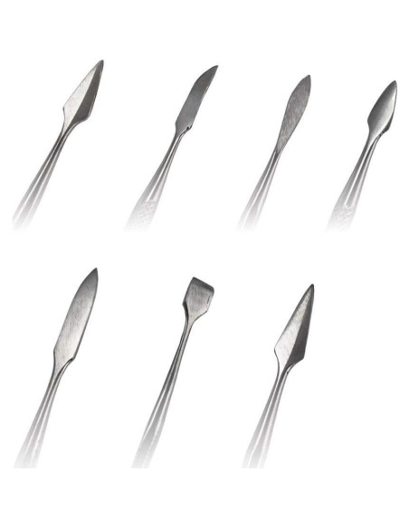 Juego de Espátulas y Cuchillos Doble Cara SE DD3077 - 7 Piezas