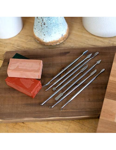 Juego de Espátulas y Cuchillos Doble Cara SE DD3077 - 7 Piezas