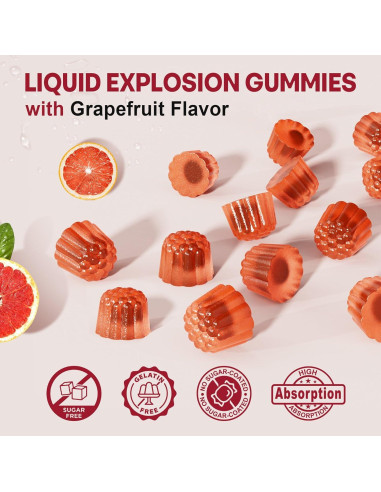 Gomitas Rellenas de Raíz de Maca 2000mg NEVISS Veganas 60 Unidades